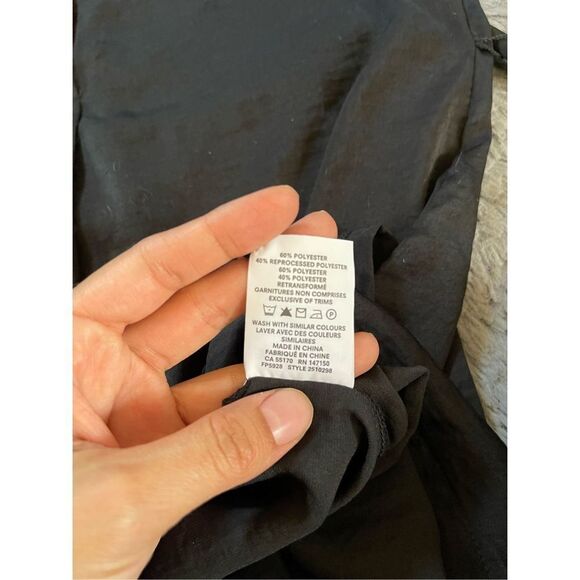 Frank and oak black popover Henley shirt dress size xs‎ - Picture 5 of 6